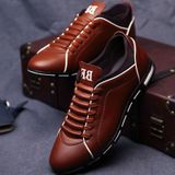 Mannen mode Britse stijl sportschoenen  grootte: 48 (geel)