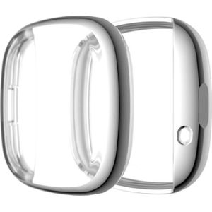 For Fitbit Versa 3 / Versa Sense Plating Full Package TPU Protective Case(Silver)