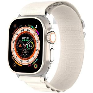 Voor Apple Watch Ultra 49 mm DUX DUCIS GS-serie horlogeband met nylon lus (Starlight)