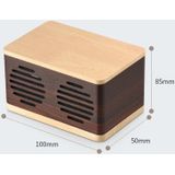 D70 QI Standard Subwoofer Wooden Bluetooth 4.2 Speaker  Support TF Card & 3.5mm AUX Yellow