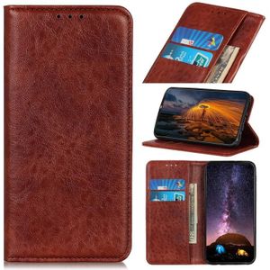Magnetic Crazy Horse Texture Horizontal Flip Leather Case with Holder & Card Slots & Wallet For iPhone 13 Pro Max(Brown)