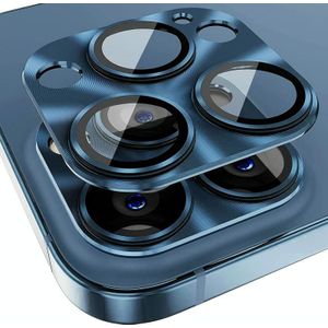 Voor iPhone 15 Pro / 15 Pro Max ENKAY Aluminium gehard glas Lens Cover Film