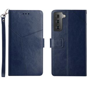 Voor Samsung Galaxy S22 y Stitching horizontale flip lederen telefoonhoesje