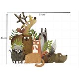 Creatieve dierlijke cartoon kinderen kamer kleuterschool slaapkamer TV Baseboard Home Improvement stickers muur decoratie stickers