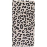 For Samsung Galaxy S21 Ultra 5G Leopard Pattern Horizontal Flip Leather Case with Holder & Card Slots(Brown)