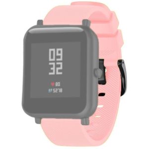 20mm For Huami Amazfit GTS / Samsung Galaxy Watch Active 2 / Gear Sport Silicone Strap(Apricot)