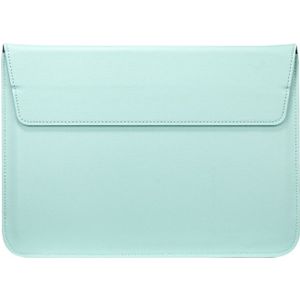 Universal Envelope Style PU Leather Case with Holder for Ultrathin Notebook Tablet PC 13.3 inch  Size: 35x25x1.5cm(Mint Green)