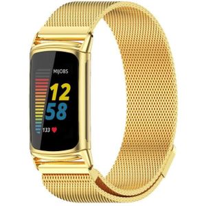 Voor FitBit Charge5 Mijobs Magnetic Metal Watch Band