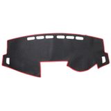 Dark Mat Car Dashboard Cover Car Light Pad Instrument Panel Sunscreen for 2014 Vios (Please note the model and year)(Red)