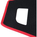 Dark Mat Car Dashboard Cover Car Light Pad Instrument Panel Sunscreen for 2014 Vios (Please note the model and year)(Red)