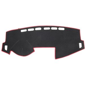 Dark Mat Car Dashboard Cover Car Light Pad Instrument Panel Sunscreen for 2014 Vios (Please note the model and year)(Red)