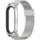 For Xiaomi Mi Band 6 / 5 / 4 / 3 Mijobs Milan Buckle GT Metal Stainless Steel Replacement Watchband(Silver)