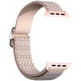 Verstelbare rhombic textuur elastische vervanging riem horlogeband voor Apple Watch Series 6 & SE & 5 & 4 44mm / 3 & 2 & 1 42mm
