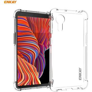 For Samsung Galaxy Xcover 5 Hat-Prince ENKAY Clear TPU Soft Anti-slip Cover Shockproof Case