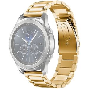 Stainless Steel Wrist Watch Band for Samsung Gear S3 22mm (Gold)