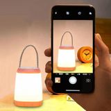 Portable Night Light Bedroom Baby Nursing Eye Protection Bedside Lamp  Style:Dry Battery(Pink)