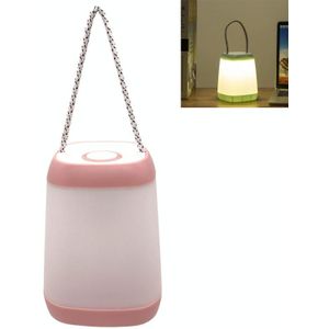 Portable Night Light Bedroom Baby Nursing Eye Protection Bedside Lamp  Style:Dry Battery(Pink)
