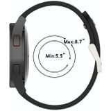 Voor Samsung Galaxy Watch Active 2 44mm tweekleurige siliconen ademende riem (wit + zwart)