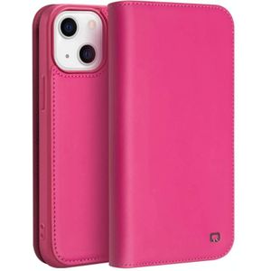 Qialino Business Horizontal Flip Lederen Case met Houder & Card Slots & Portemonnee voor iPhone 13 (Rose Red)