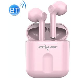 ZEALOT T2 Bluetooth 5.0 TWS Wireless Bluetooth Earphone with Charging Box  Support Touch & Call & Power Display(Pink)