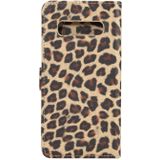 Leopard Texture PU + TPU Horizontal Flip Leather Case for Galaxy S10 Plus  with Holder & Card Slots & Wallet (Yellow)
