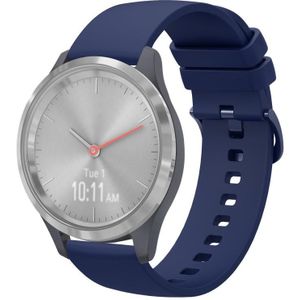 Voor Garmin Vivomove 3S 18mm effen kleur zachte siliconen horlogeband