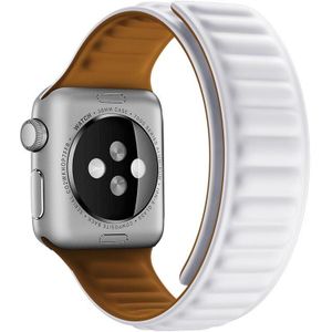 Siliconen magnetische riem horlogeband voor Apple Watch Series 7 45 mm / 6 & SE & 5 & 4 44mm / 3 & 2 & 1 42mm