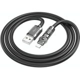 hoco U118 Kaidi 2.4A USB naar 8-pins roterende oplaaddatakabel  lengte: 1 2 m