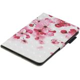 3D Horizontal Flip Leather Case with Holder & Card Slots For iPad mini 5 & 4 & 3 & 2 & 1 (Red Flower)