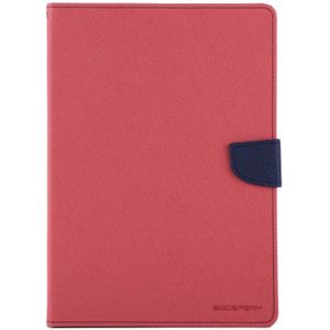 MERCURY GOOSPERY FANCY DIARY for iPad Air 2 Cross Texture Leather Case with Card Slot & Holder & Wallet(Magenta)