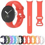 Voor Google Pixel Watch Single Color siliconen horlogeband dames