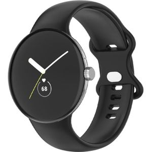 Voor Google Pixel Watch Single Color siliconen horlogeband dames