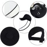 50 PCS Anti-Speeksel Splash Anti-Spitting Anti-Fog Anti-Oil Beschermende Baseball Cap Masker verwijderbare Face Shield (Zwart)