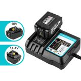 Voor Makit DC18RA / DC18RC 14.4V-18V acculader voor draadloos elektrisch gereedschap (UK-stekker)