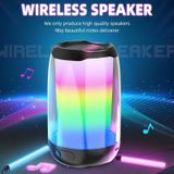 NBY8893 Pulsating Colorful Portable Stereo Bluetooth Speaker(White)