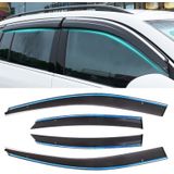 4 PCS Window Sunny Rain Visors Awnings Sunny Rain Guard for Ford Focus 2005-2011 Version Classic Style Hatchback