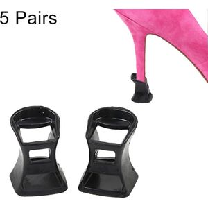 5 paren harde dragen anti-slip PVC StoppersShoes hoge hak dekken beschermers  grootte: S  willekeurige kleur levering