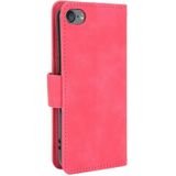 For iPod Touch 6 & 5 Solid Color Skin Feel Magnetic Buckle Horizontal Flip Calf Texture PU Leather Case with Holder & Card Slots & Wallet(Rose Gold)