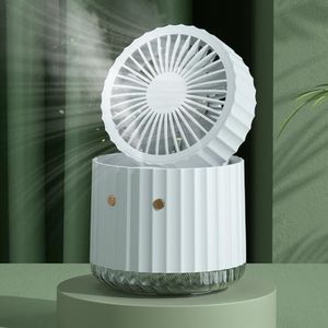 PW01 USB Waterkoeling Mini -ventilator Desktop Turbo LED Spray Lawidifying Air Cooler