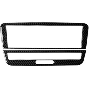 Car Carbon Fiber Solid Color Air Conditioning CD Panel Decorative Sticker for Mercedes-Benz A Class 2013-2018/B Class 2012-2018/CLA 2013-2017/GLA 2013-2018 Left and Right Drive Universal