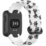 For Xiaomi Mi Watch Lite / Redmi Watch Silicone Printing Replacement Watchband(Footprint)