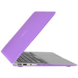 ENKAY for Macbook Air 11.6 inch (US Version) / A1370 / A1465 Hat-Prince 3 in 1 Frosted Hard Shell Plastic Protective Case with Keyboard Guard & Port Dust Plug(Purple)