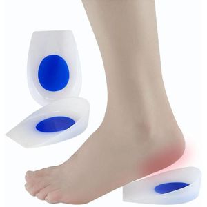 Silicone Heel Insole Is Comfortable Soft And Shock-Absorbing To Protect The Heel Insole  Size: XL(Blue White )