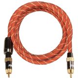 EMK TZ/A 2m OD8.0mm Gold Plated Metal Head RCA to RCA Plug Digital Coaxial Interconnect Cable Audio / Video RCA Cable