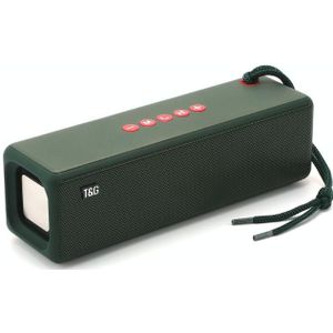 T&G TG271 TWS Subwoofer Bluetooth Speaker With Braided Rope  Support USB/AUX/TF Card/FM(Green)