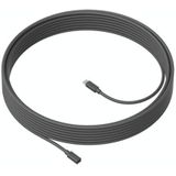 Logitech CC4000E Extension Microphone Extension Cable  Cable Length: 10m (Black)