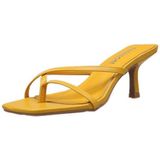 PIN-teen stiletto mode vrouwen hoge hak sandalen (geel)
