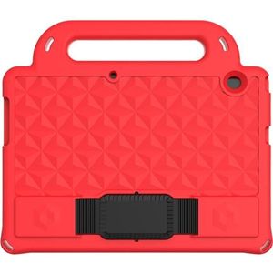 For Huawei MediaPad T3 10 9.6 inch Diamond Series EVA  Anti-Fall Shockproof Sleeve Protective Shell Case with Holder & Strap(Red)