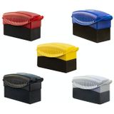 5 PCS FJYS-01 Car Tires Polishing Waxing Oiling Sponge Brush without Cover  Size: 12x5.5x7cm  Random Color Delivery