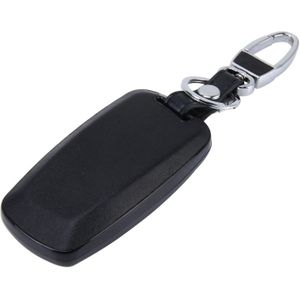 Car Auto PU Leather Luminous Effect Key Ring Protection Cover for BMW Series1/Series3/X3/X4(Black)